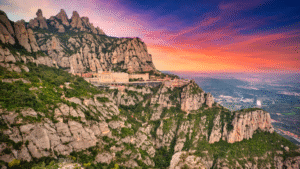 atardecer en la montaña